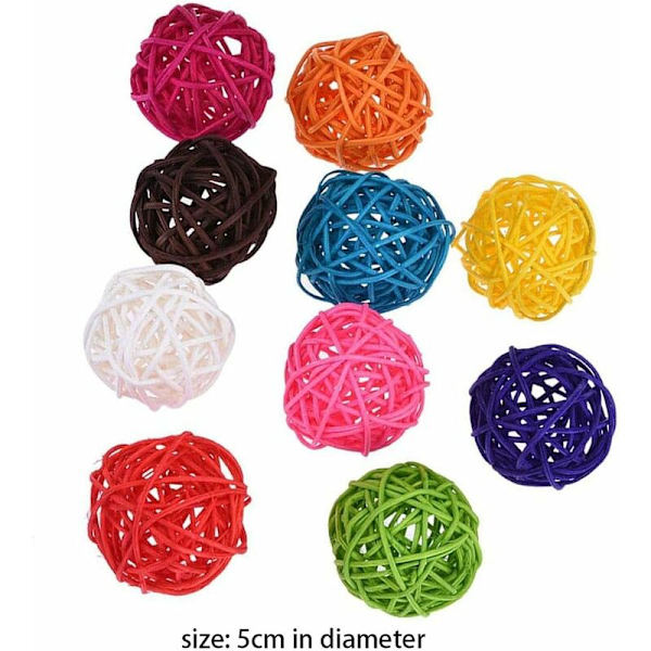 Tuggleksaker Tuggleksak Tuggleksaker Sepak Tuggleksaker för papegojor Undulater Papegojor Undulater DIY-tillbehör 10 st Ole Bird Toys (slumpmässig färg)