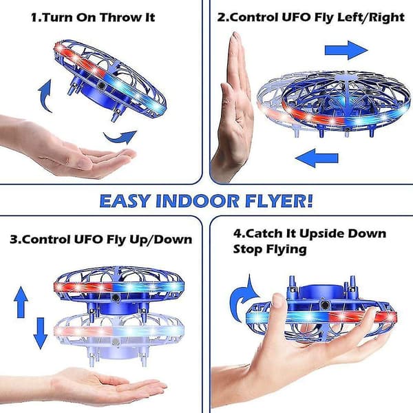 Ufo Mini Flyvende Bold Rumkugle Svævebold Magisk Controller Flyve Legetøj
