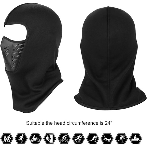 2 stk. Cagoule - Multifunktionel ansigtsmaske med åndbart net