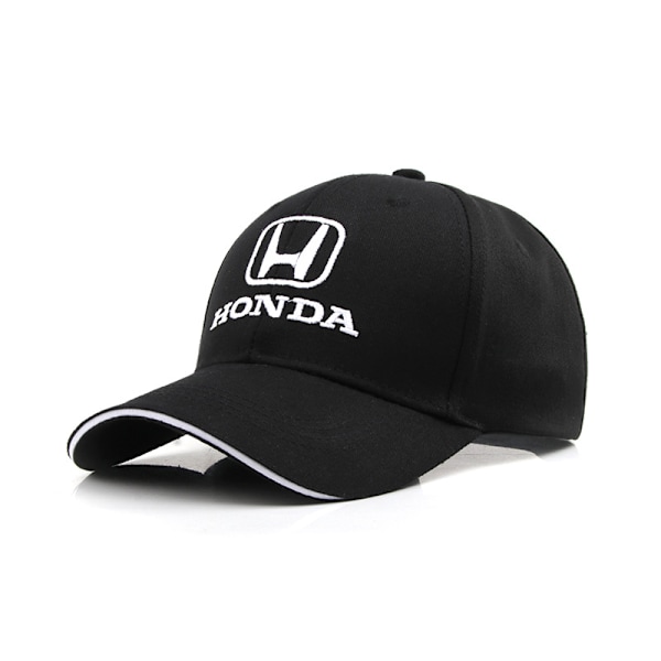 Honda Team Racing Visor Broderet Baseball Cap Bil Cap-Sort