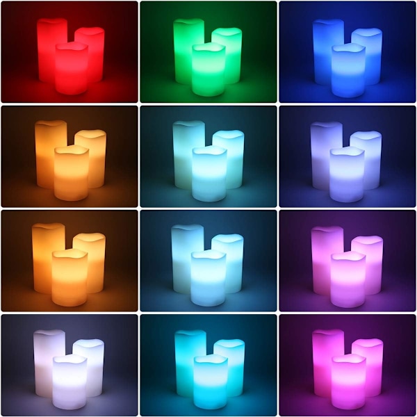 LED-tealights, 24 LED-liekkiä, realistiset ja kirkkaat tealights, paristokäyttöiset, pitkäkestoiset tealight häihin, juhliin