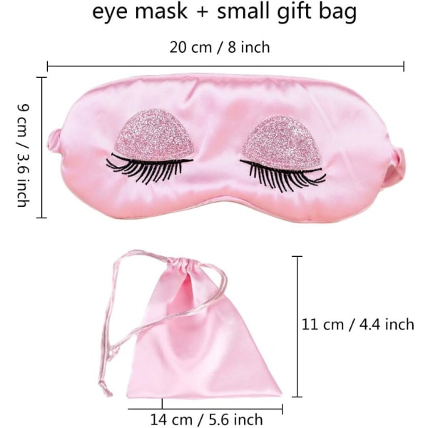 Silk Eye Sleep Mask Soft Sleeping Mask with Elastic Strap Blindfo