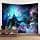 Galaxy Tapestry Blå Stjärnhimmel Universum Rymd Tapestry Vägg Häng