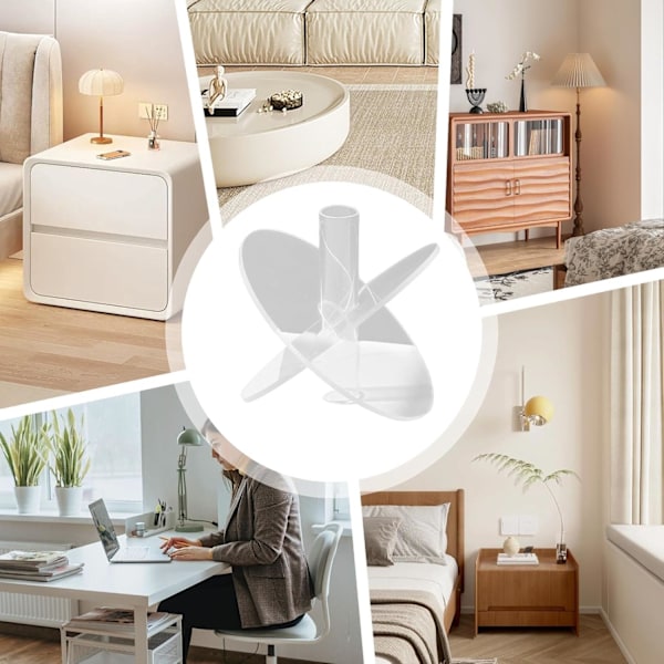 Koristeellinen akryylimaljakko keskipisteeksi, Akryylikukkimaljakko - Esteettinen kirkas akryylimaljakko, Elegantti kirjanpääte-maljakko, Monipuolinen kukkakoriste kotiin