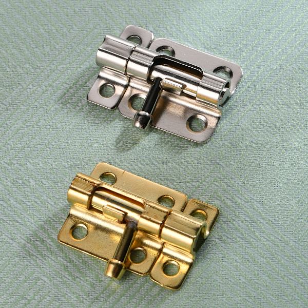 2x Dørlåser Låser med skyvebolter for hageporter vinduer toalettstall staller søppelkasser, 2.9*4cm