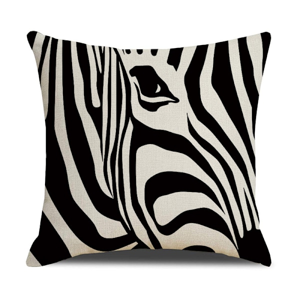 Set med 7 sofaputetrekk 45x45cm dekorative putetrekk i lin