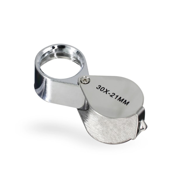 1 kpl jalokivikauppiaan luuppi, 30X21mm Mini taitettava suurennuslasi