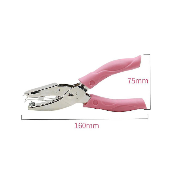 1,5 mm handhålslag, gör-det-själv-hål för lösblad, enkelhålsstans för scrapbooking, verktyg för kontorsbindning, lyckobringande