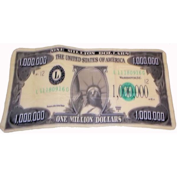 Million dollar 100 dollar teppe flanell teppe sofa teppe bl