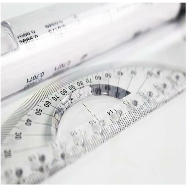 Parallel Roller Ruler, 30 Rullende Parallel Ruler, Parallel Tegner Ruler, Multi-Purpose Drafting Ruler, Multi-Purpose Plastic Rolling Parallel Ruler, For Vinkler Og Parallelle Linjer