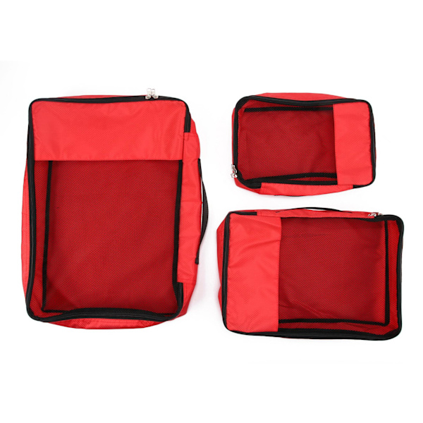 4 förvaringsväskor för bagage, Röd, 45*32*9cm