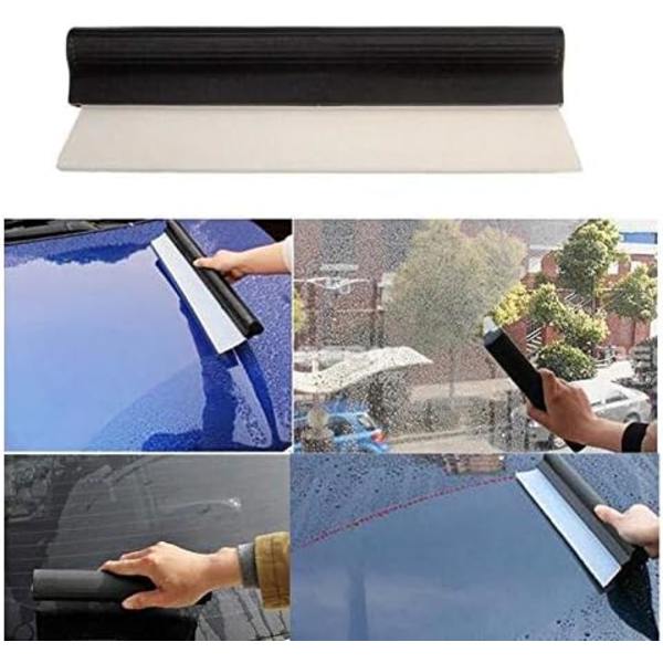 10\" Silikon Vattenblad Squeegee, Snabbtorkande Vindrute Wiper Blade Squeegee, Halksäker Bil Dusch Squeegee