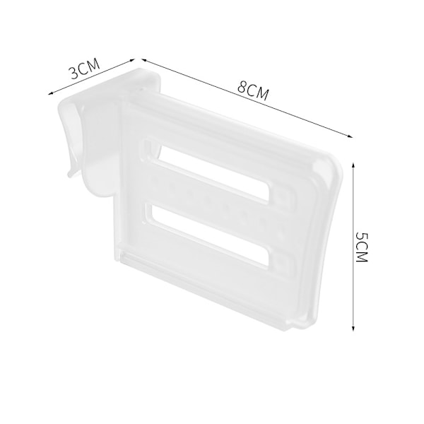 4 stk. køleskabsopdelere, justerbare køleskabsopdelere, plastik skuffeopdeler holder hylde ryddelig til køkkenkontor（8*5*3cm）