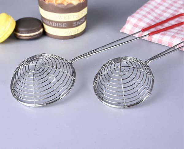 Sil Strainer i Rustfritt Stål med Håndtak - Fint Masket