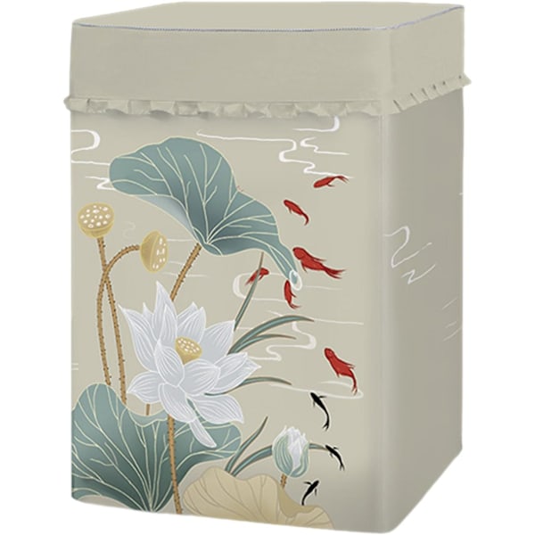 Klassisk Top-Loading Vaskemaskine Dæk Støvsikkert Beskyttelsesdæk Vaskemaskine Tørretumbler Dæk (Lotusblomst, (4,5-5,5 kg))