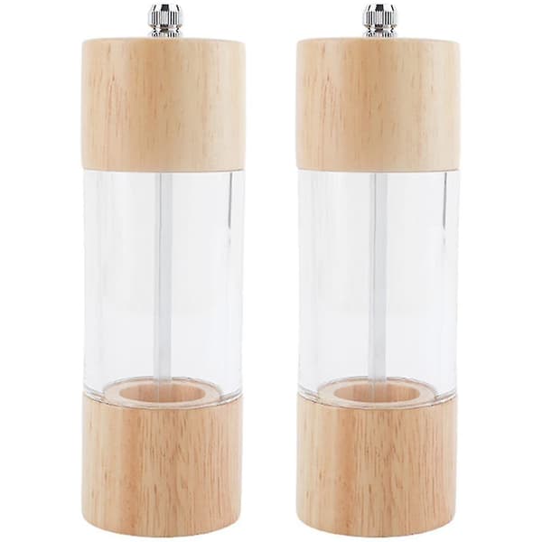 Peppar- och saltkvarnset, premium akryl manuell salt- och pepparkvarn