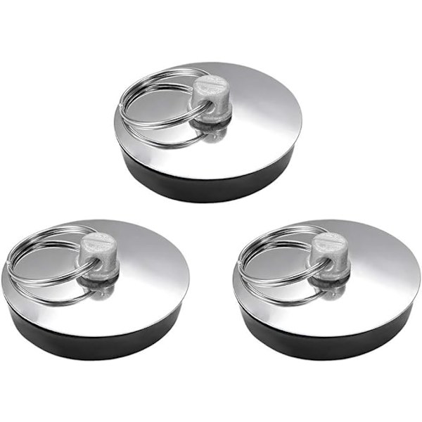 37mm rostfritt stål diskbänkspropp med ring för badkar kök badrum 3