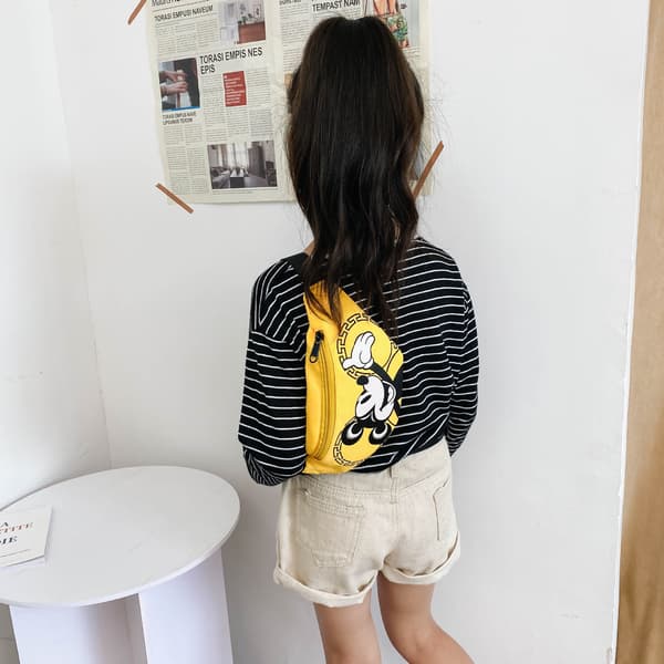 Cartoon , Söt Barn Crossbody Väska/Flickor，GUL