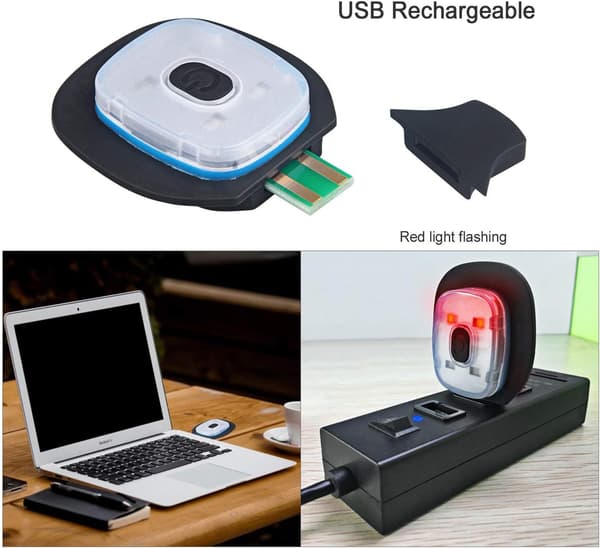 Strikkede lue LED lys lue varm lue menn kvinner ensfarget elastisk
