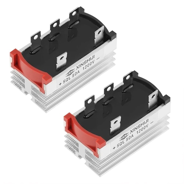3-fas Diodbrygglikriktare 50A 1200V Aluminium Hög Effekt Diodbrygglikriktare 3-fas