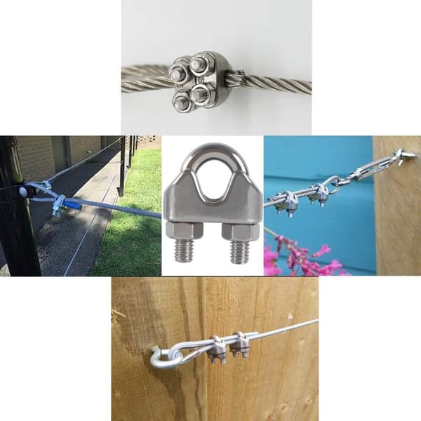 M8 Kabelbindere Kabelklemmer U-beslag Bolt Kabelklemme 304 Rustfrit
