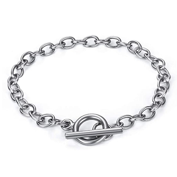 Armband Kedja Rostfritt stål Chain Link Armband Connector Wome