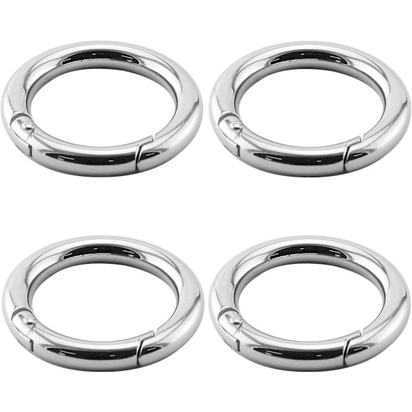 1 tum fjäder O-ring rund karbinhake snäppklämma krok cirkel nyckelring