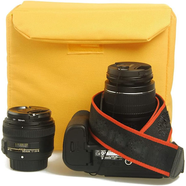 Oxford Vattentät Stöttålig Partition SLR Kameraväskor Vadderat Fodral DSLR-skydd Infoga För DSLR-skott Eller Blixtljus (Liten)