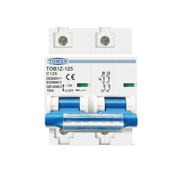 Kretsbryter, DC MCB for Solar PV 2P 125A 600V Kretsbryter PV Batte