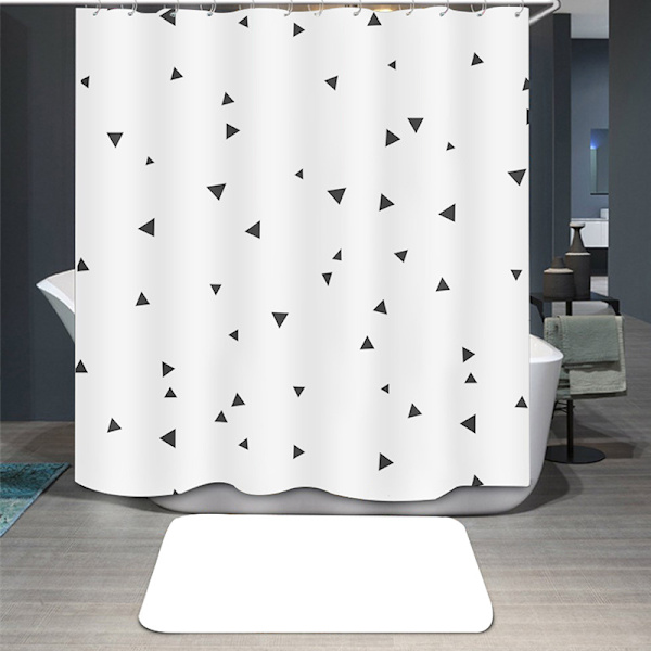 Sød Vandtæt Mildew Proof Bruseforhæng, Badeværelse Bruseforhæng, 200 x 200 cm
