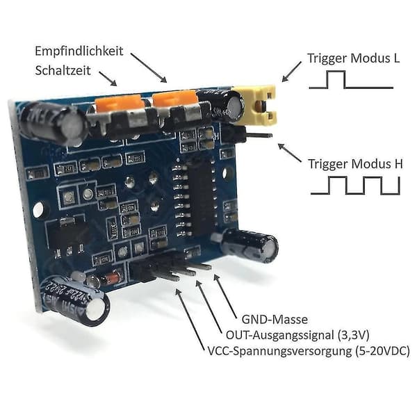 3 stk Hc-sr501 Pir bevegelsessensor Infrarød Ir-sensor Menneskekroppsdetektor Modul