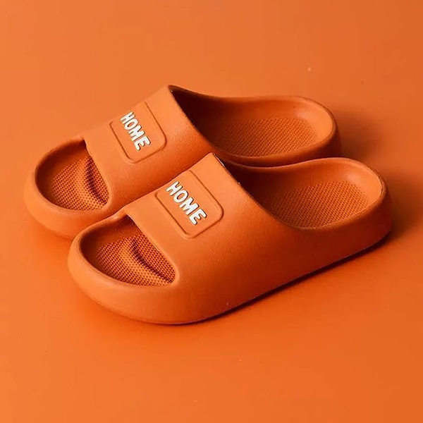 Brusebadssko til kvinder og mænd, platformsandal med pude, skridsikker til køkken og badeværelse, behagelige åbne tå-slippers, gul 40-41