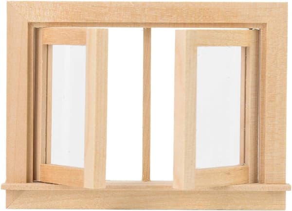 1:12 skala samleobjekt miniature vindue til dukkehus DIY legetøj sim