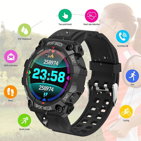 Smart Watch Men Ladies Ultra Clear Touch Screen Waterproof Sports