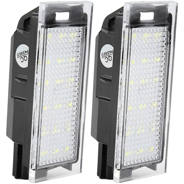 Nummerpladelys, 2 stk. LED-nummerpladelys til bil, passer til/Twingo/Clio