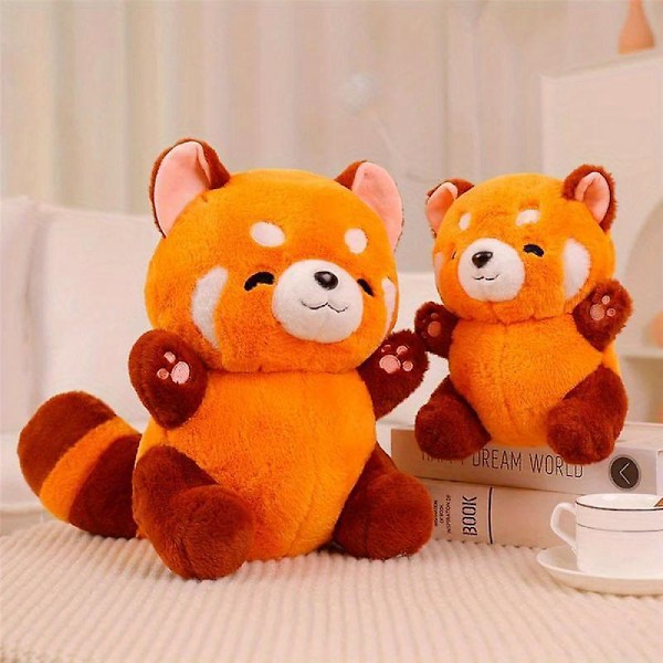 35CM Punainen Panda Pehmolelu - Anime-hahmo - Pehmeä ja pörröinen tekoturkis - Täydellinen lahja kaikenikäisille