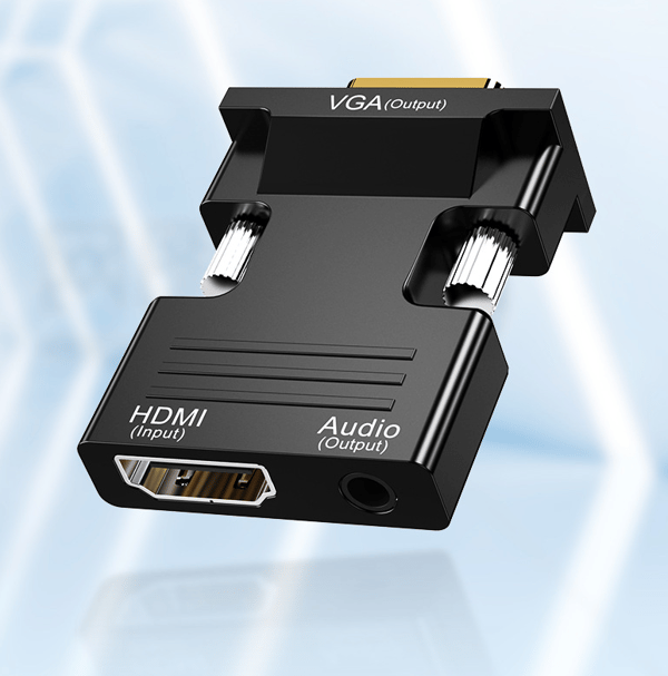 VGA til HDMI-adapter 1080P VGA han til HDMI hun-konverter til P