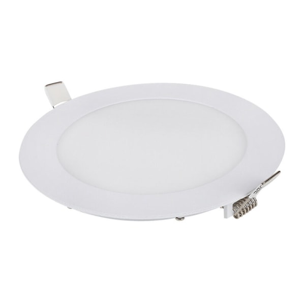 LED-innfelt downlight, innfelt rund flat taklampe, 145mm, 9W, 6500K, Kald