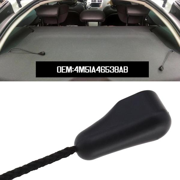 2 st. Bagagehyllekedjor Baklucka Förvaringsväska Fack Remmar Plastkedja 4M51A46538AB Kompatibel med Focus MK2 2004-2012, Svart