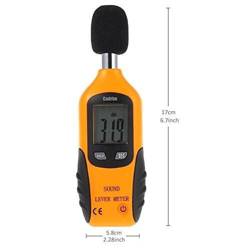 Bærbar Digital Lydniveau Måler 30dB til 130dB med LCD Skærm til Fabrikker og Veje