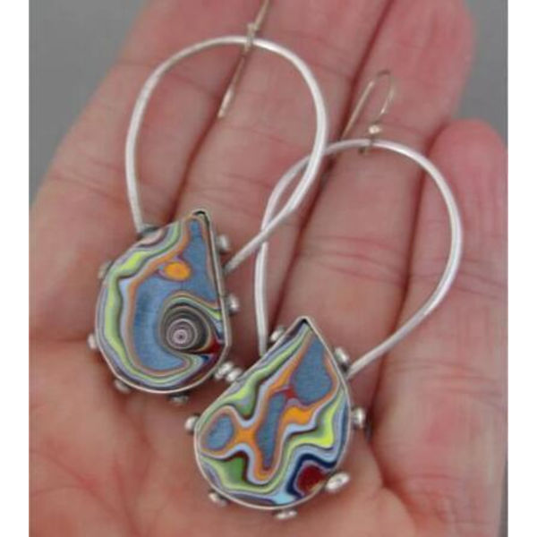 Retro Multi-Color Dame Ørekrog Drop Dangle Øreringe Smykker, Et Par