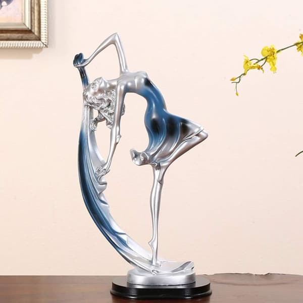 Dansrörelser Figur Resin Ballerina Figur Dansande Flicka Staty