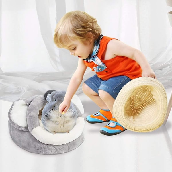Varm lett hamster marsvin seng vinter gnager kjæledyr seng (xl)