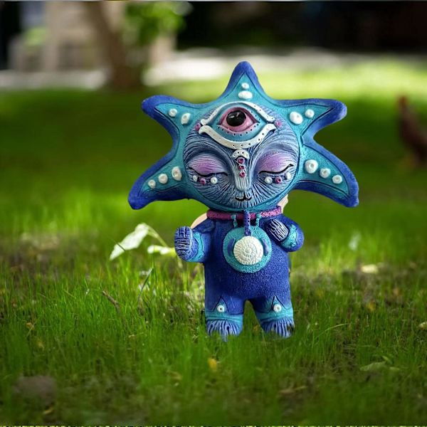 Harpiks Elf Statue Figurine Innovativ Skrivebord Hage Håndlaget Ali