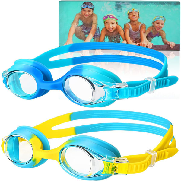 Uimalasit, (2 kpl) Lasten uimalasit huurtumista estävällä linssillä ja UV-säteilyllä