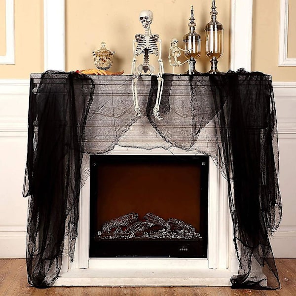 Juhlatarvikkeet ja -tarvikkeet Spooky Gauze Giant Decor Drape Oviaukko