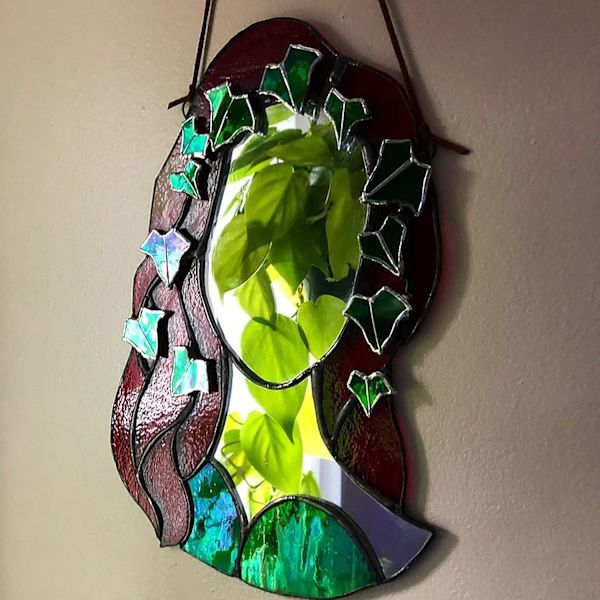 Farget PoisonIvy Speil Glass Solspeil Speil Fargerik Akryl