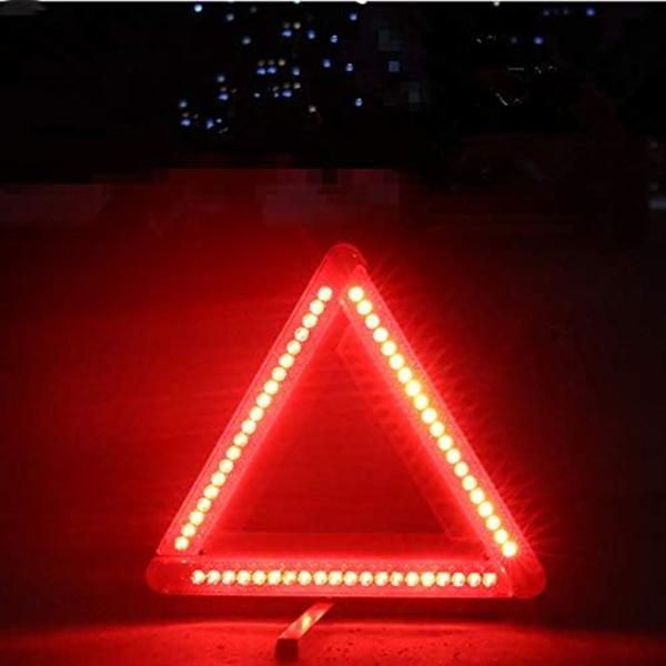 Foldbar LED Advarselstrekant Sikkerhed Bil/Vejsides Refleks Emergency Trekant Reflektor Blinkende Lys