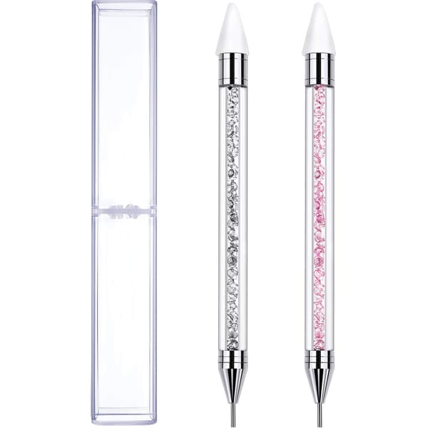 2 stk. Rhinestone Picker Dotting Pen, Dobbeltsidig Rhinestone Gem