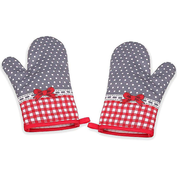 2 st Ugnshandskar, Isolering Handskar, Halkskydd Grillhandskar